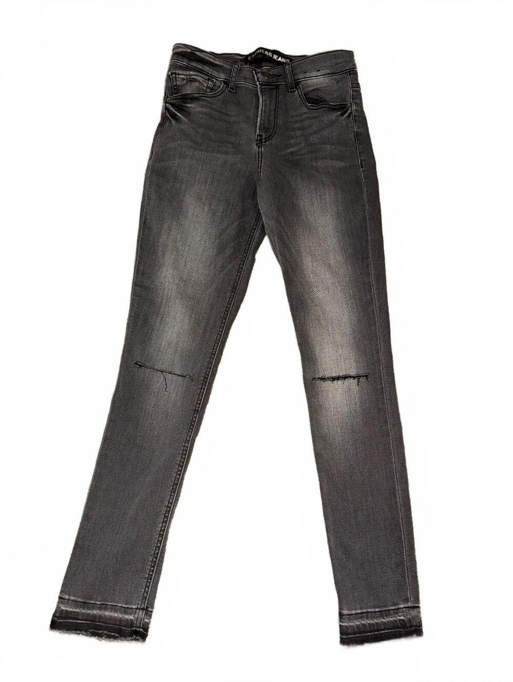 American Eagle Black High-Rise Distressed Jegging Jeans Size 4